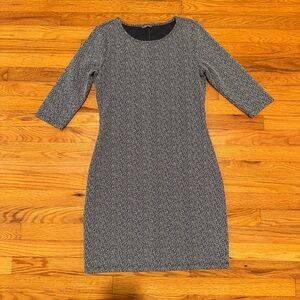 Hema Gray Half Sleeve Knit Shift Dress in Size Medium